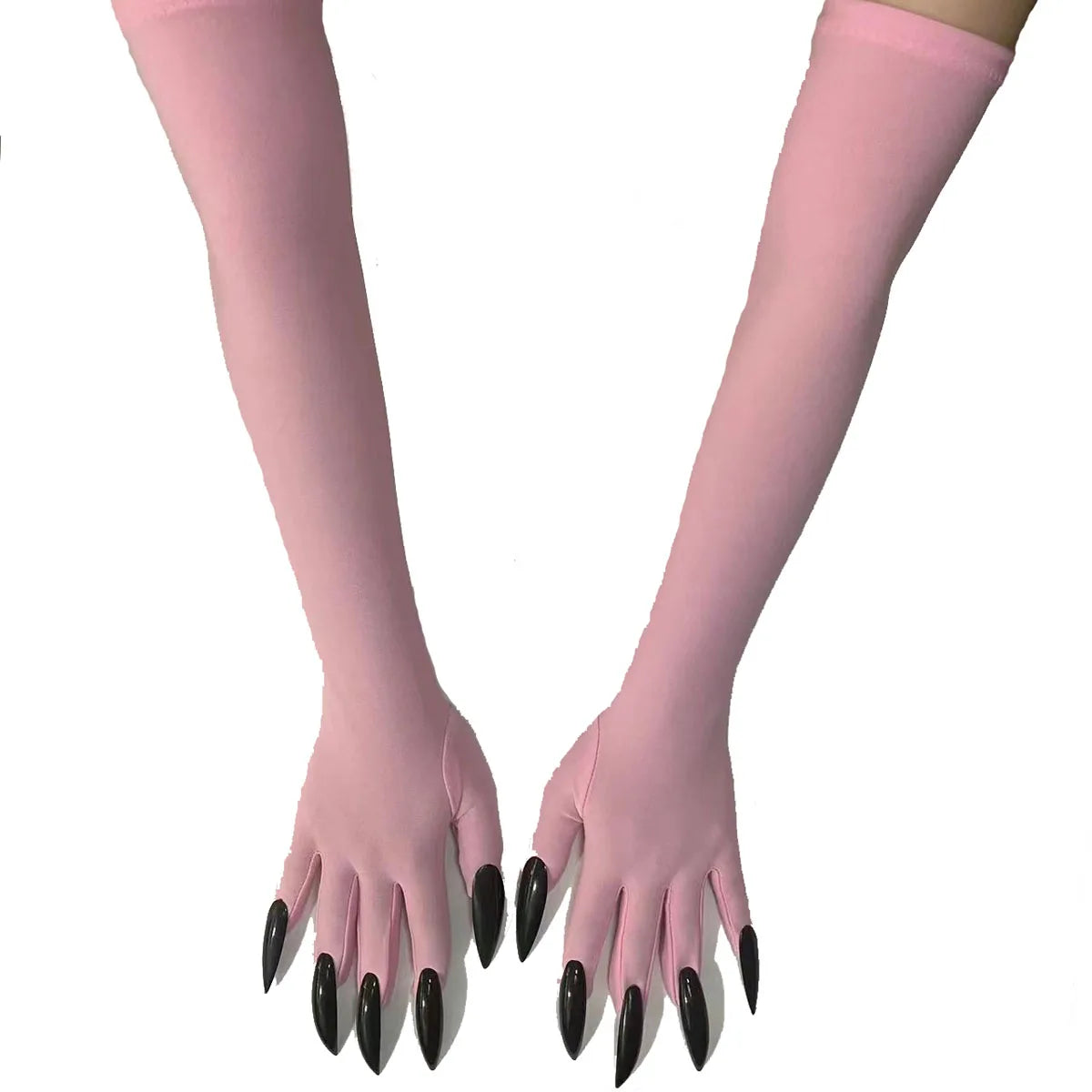 Cool Halloween gloves Green Ghost claws Dress up gloves Fashion black long nails Cosplay Halloween funny gloves C068 - ZOOMNSTORE