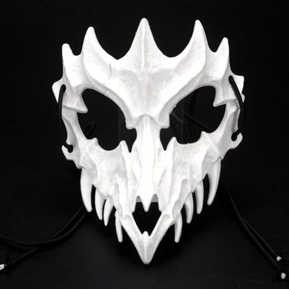 Halloween Half-Face Mask - Dragon God Tiger Tengu Wolf Skull Performance Masks - ZOOMNSTORE