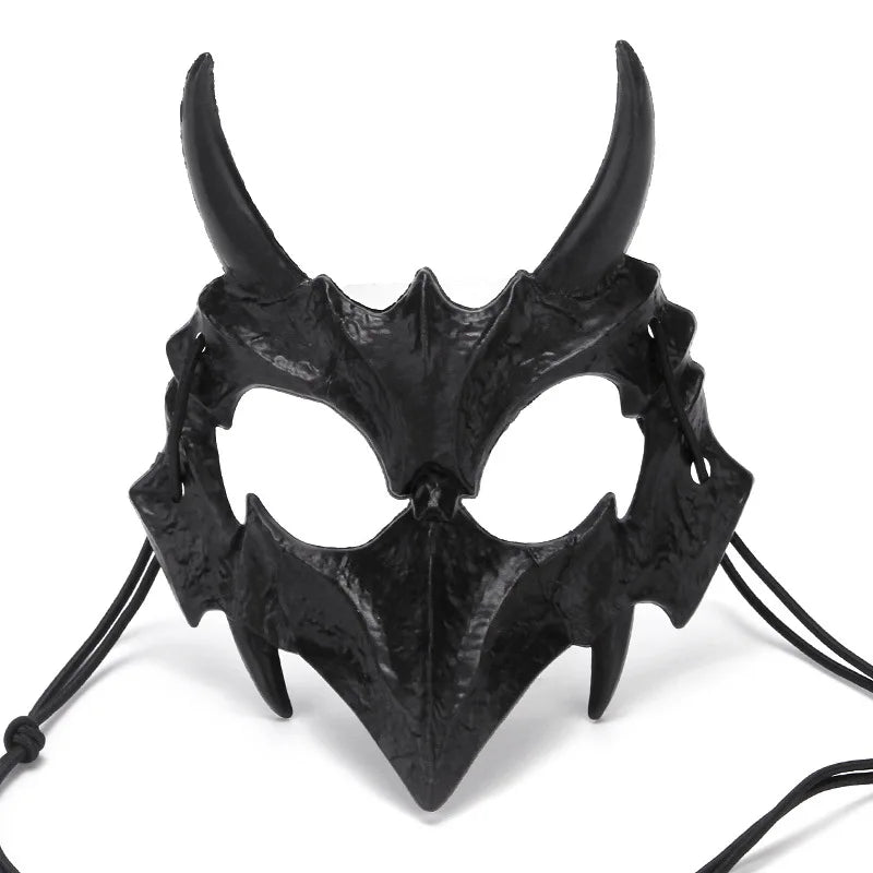 Halloween Half-Face Mask - Dragon God Tiger Tengu Wolf Skull Performance Masks - ZOOMNSTORE