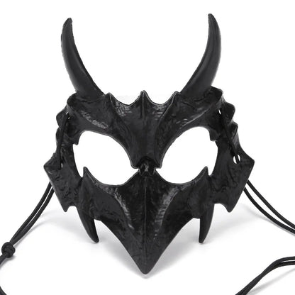 Halloween Half-Face Mask - Dragon God Tiger Tengu Wolf Skull Performance Masks - ZOOMNSTORE