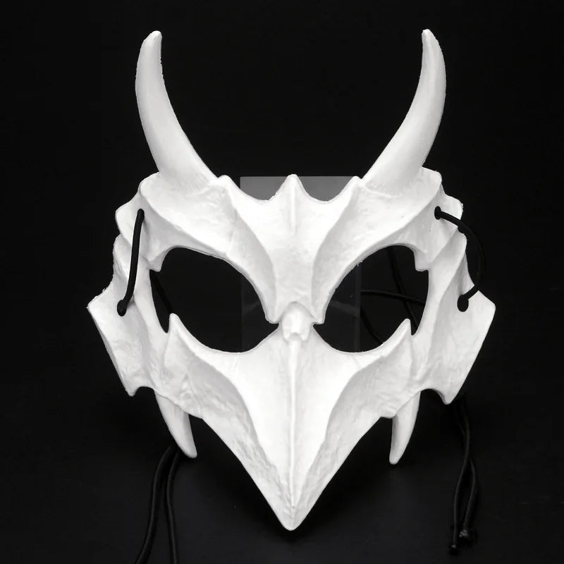 Halloween Half-Face Mask - Dragon God Tiger Tengu Wolf Skull Performance Masks - ZOOMNSTORE