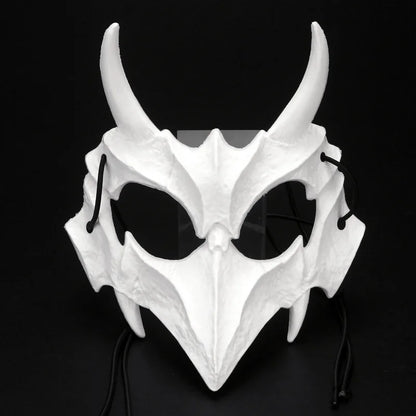 Halloween Half-Face Mask - Dragon God Tiger Tengu Wolf Skull Performance Masks - ZOOMNSTORE