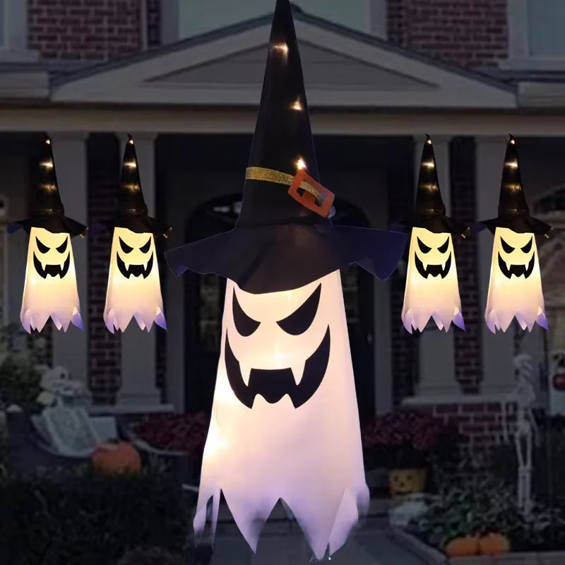 Halloween Wizard Hat LED Pendant Light - Outdoor Courtyard Decoration - ZOOMNSTORE
