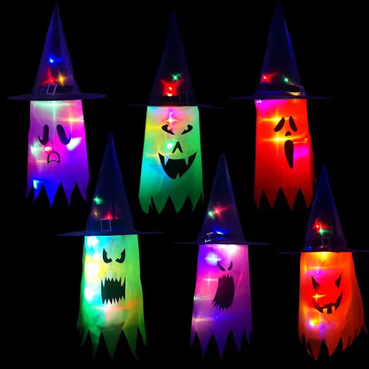 Halloween Wizard Hat LED Pendant Light - Outdoor Courtyard Decoration - ZOOMNSTORE