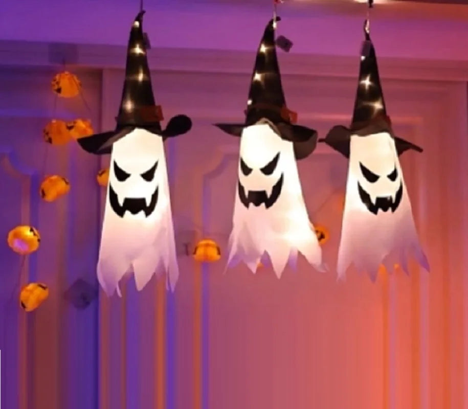 Halloween Wizard Hat LED Pendant Light - Outdoor Courtyard Decoration - ZOOMNSTORE