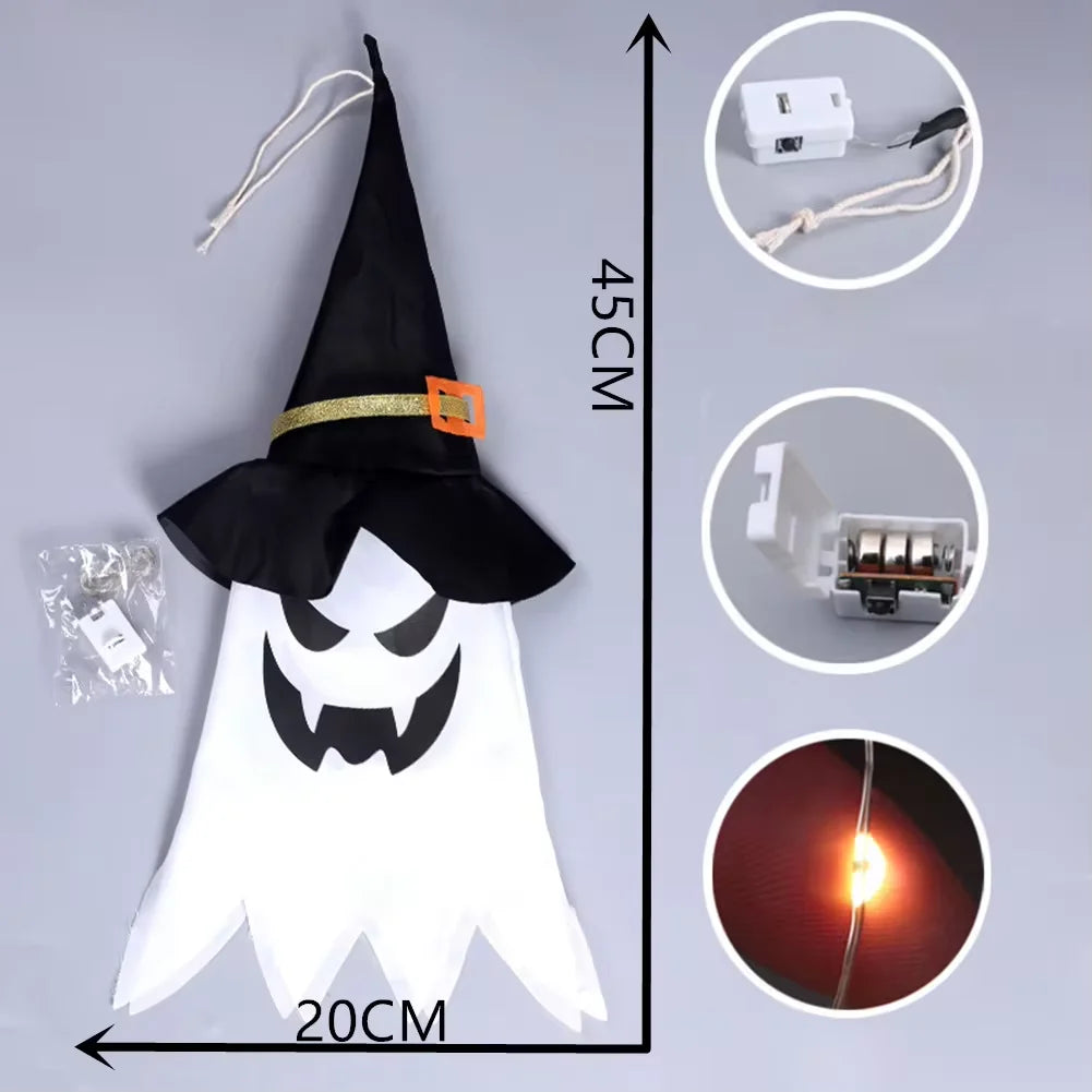 Halloween Wizard Hat LED Pendant Light - Outdoor Courtyard Decoration - ZOOMNSTORE