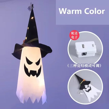 Halloween Wizard Hat LED Pendant Light - Outdoor Courtyard Decoration - ZOOMNSTORE