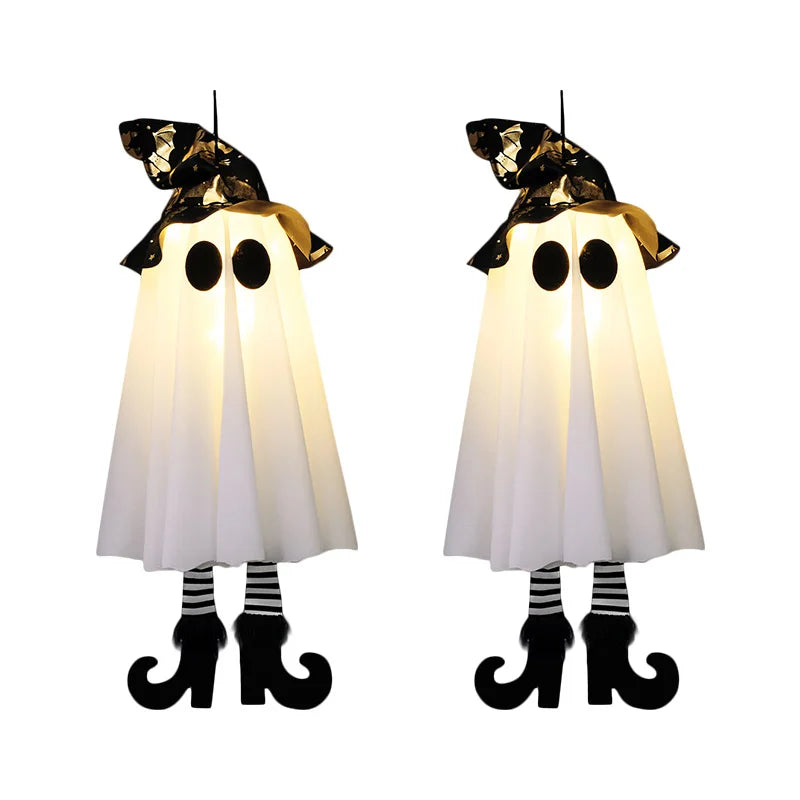Halloween LED Witch Ghost Decorations - Light Up Scary Ornaments for Indoor Outdoor Party - ZOOMNSTORE