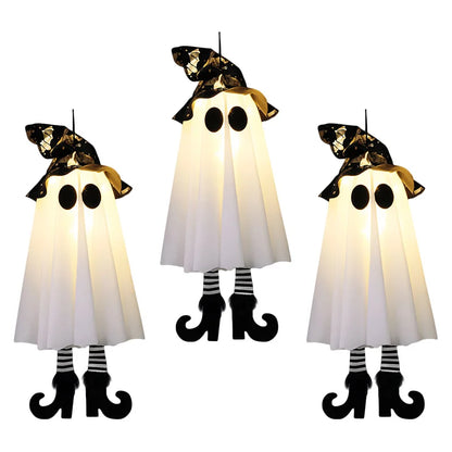 Halloween LED Witch Ghost Decorations - Light Up Scary Ornaments for Indoor Outdoor Party - ZOOMNSTORE