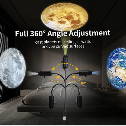 Halloween Skull USB Projector Light - Rotating Ghost LED Lamp for Night Ambiance - ZOOMNSTORE