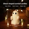 Soy Wax Ghost Candles - Handmade Aromatherapy Halloween Decor - ZOOMNSTORE