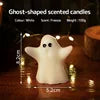 Soy Wax Ghost Candles - Handmade Aromatherapy Halloween Decor - ZOOMNSTORE