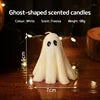 Soy Wax Ghost Candles - Handmade Aromatherapy Halloween Decor - ZOOMNSTORE