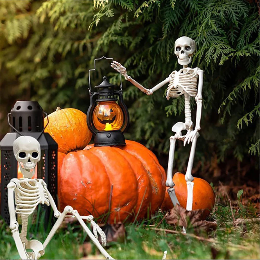 Posable 40cm Halloween Skeleton - Human Shape Horror Decoration - ZOOMNSTORE