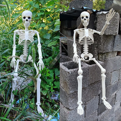Posable 40cm Halloween Skeleton - Human Shape Horror Decoration - ZOOMNSTORE