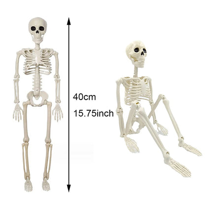 Posable 40cm Halloween Skeleton - Human Shape Horror Decoration - ZOOMNSTORE