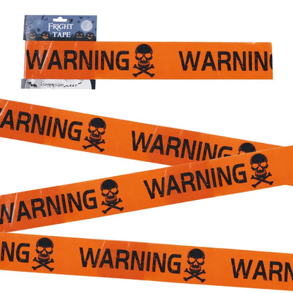 Halloween Skull Head Warning Tape - Window Prop Decoration - ZOOMNSTORE