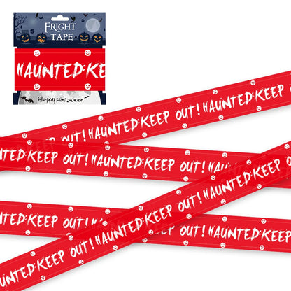 Halloween Skull Head Warning Tape - Window Prop Decoration - ZOOMNSTORE