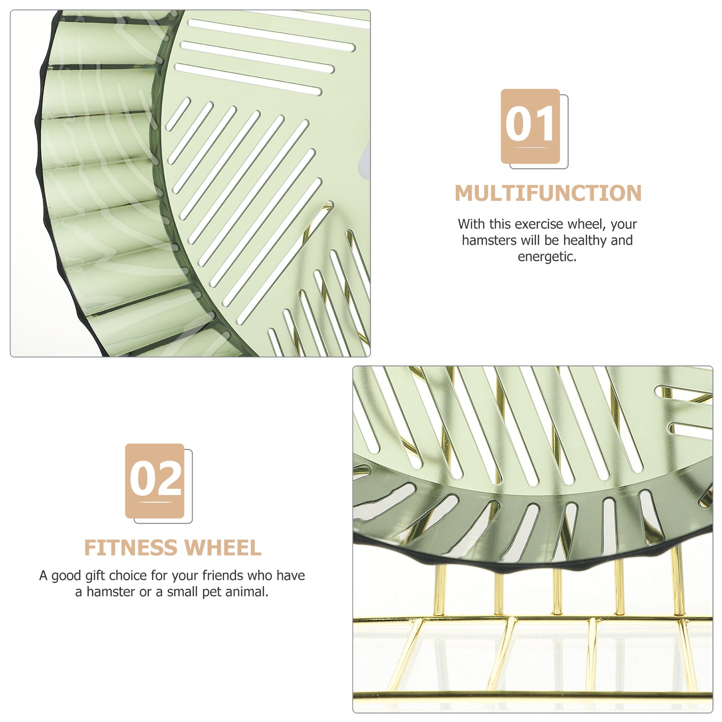 Hamster Exercise Wheel - Silent Small Pet Wheel Toy for Hedgehogs & Gerbils - ZOOMNSTORE