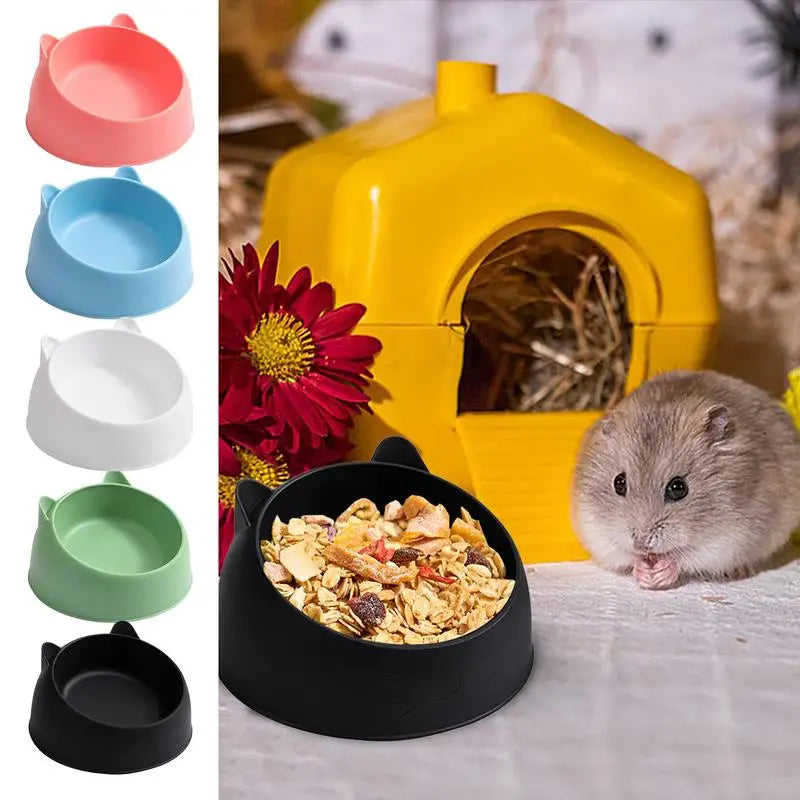 Hamster Feeding Bowl – Stable ABS Pet Bowl For Small Pets | Spill Proof Feeder - ZOOMNSTORE