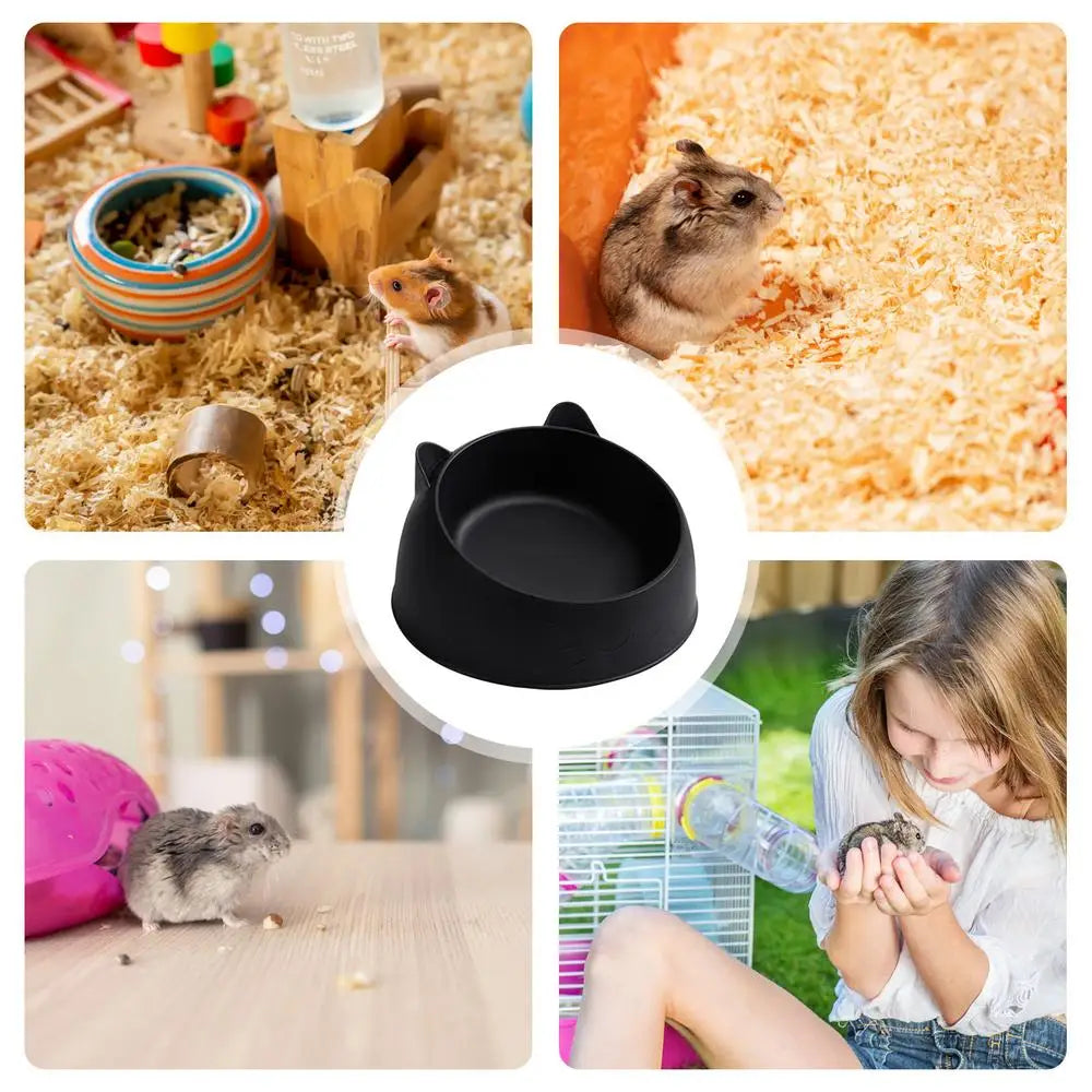 Hamster Feeding Bowl – Stable ABS Pet Bowl For Small Pets | Spill Proof Feeder - ZOOMNSTORE