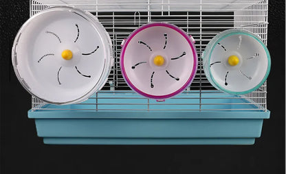 Hamster Runner Wheel - Silent Running Wheel 21cm Golden Wire Exercise Gear - ZOOMNSTORE