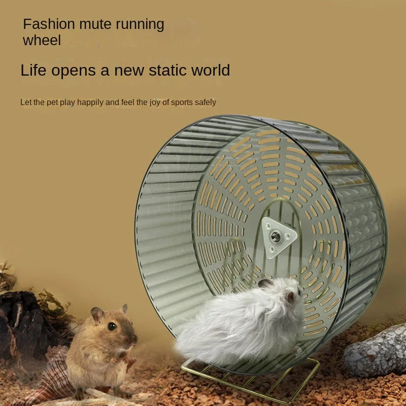 Hamster Running Wheel 24CM Large Silent Exercise Wheel with Bracket for Pets - ZOOMNSTORE