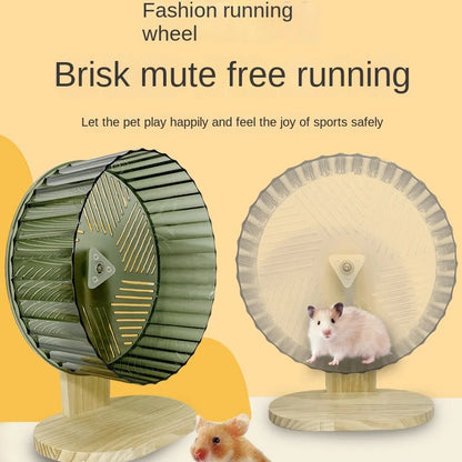 Hamster Running Wheel 24CM Large Silent Exercise Wheel with Bracket for Pets - ZOOMNSTORE