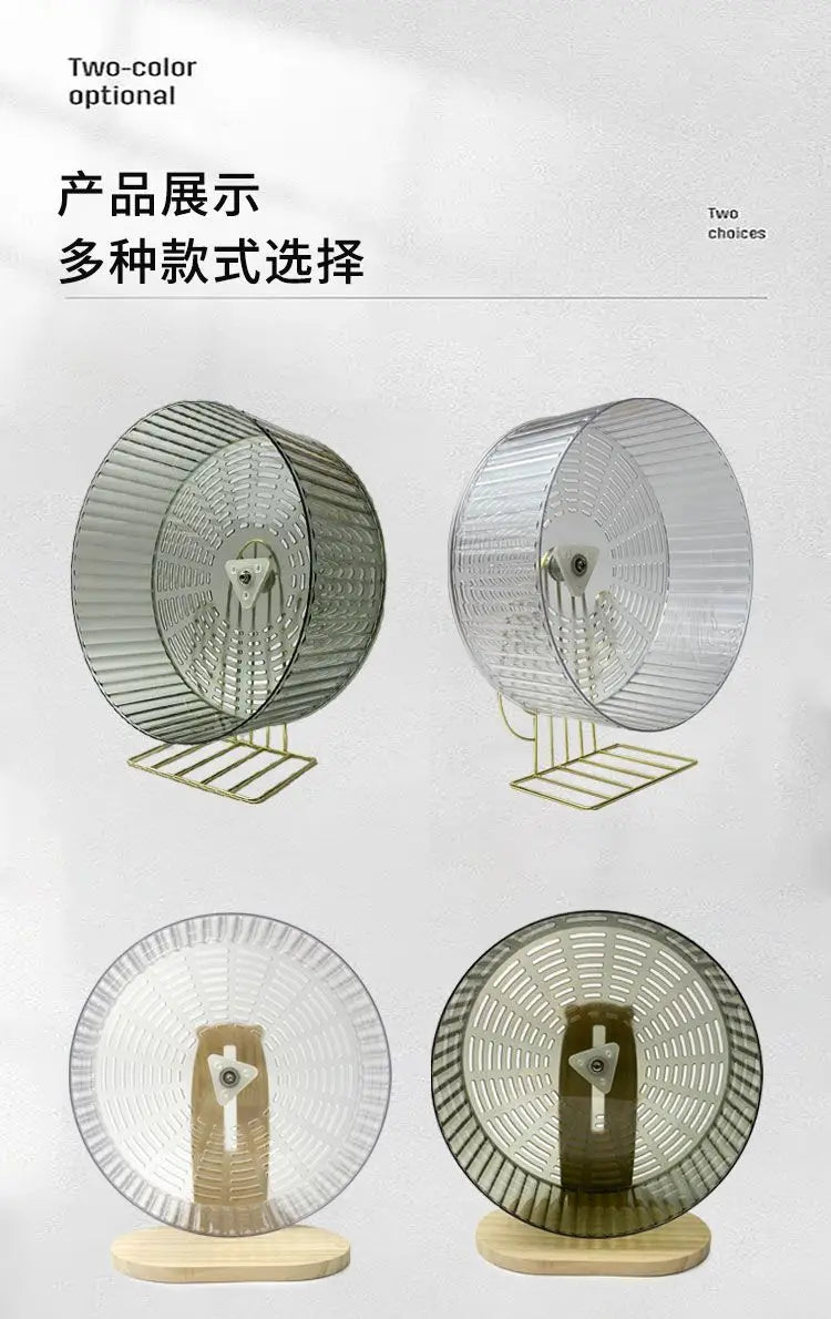 Hamster Running Wheel 24CM Large Silent Exercise Wheel with Bracket for Pets - ZOOMNSTORE