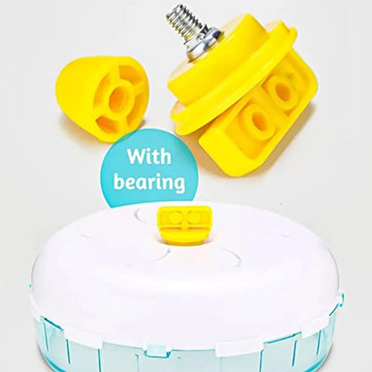 Hamster Running Wheel - Silent Acrylic Jogging Wheel for Small Pets with Cage Attachment - ZOOMNSTORE