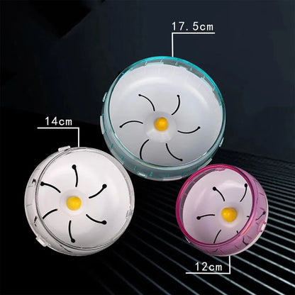Hamster Running Wheel - Silent Acrylic Jogging Wheel for Small Pets with Cage Attachment - ZOOMNSTORE