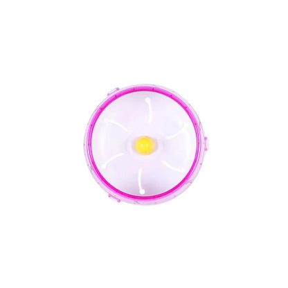 Hamster Running Wheel - Silent Acrylic Jogging Wheel for Small Pets with Cage Attachment - ZOOMNSTORE