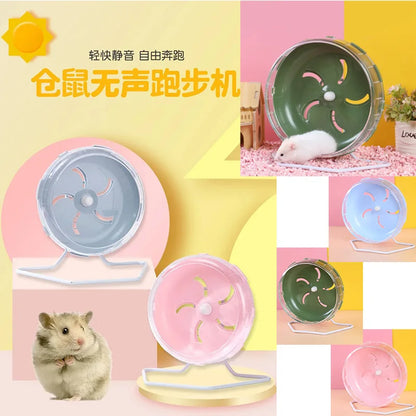 Hamster Running Wheel – Silent Non-Slip Cage Exercise Toy for Small Pets - ZOOMNSTORE