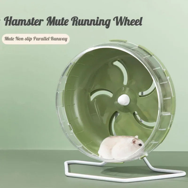 Hamster Running Wheel – Silent Non-Slip Cage Exercise Toy for Small Pets - ZOOMNSTORE