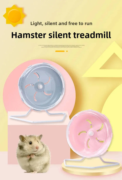 Hamster Running Wheel – Silent Non-Slip Cage Exercise Toy for Small Pets - ZOOMNSTORE