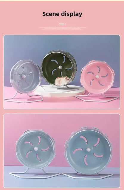 Hamster Running Wheel – Silent Non-Slip Cage Exercise Toy for Small Pets - ZOOMNSTORE