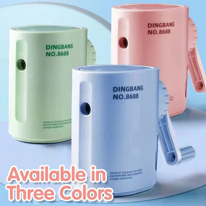Adjustable Thickness Hand Cranked Pencil Sharpener for Students and Children Automatic Lead Drawing Color Lead Special Sharpenin - ZOOMNSTORE