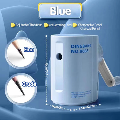 Adjustable Thickness Hand Cranked Pencil Sharpener for Students and Children Automatic Lead Drawing Color Lead Special Sharpenin - ZOOMNSTORE