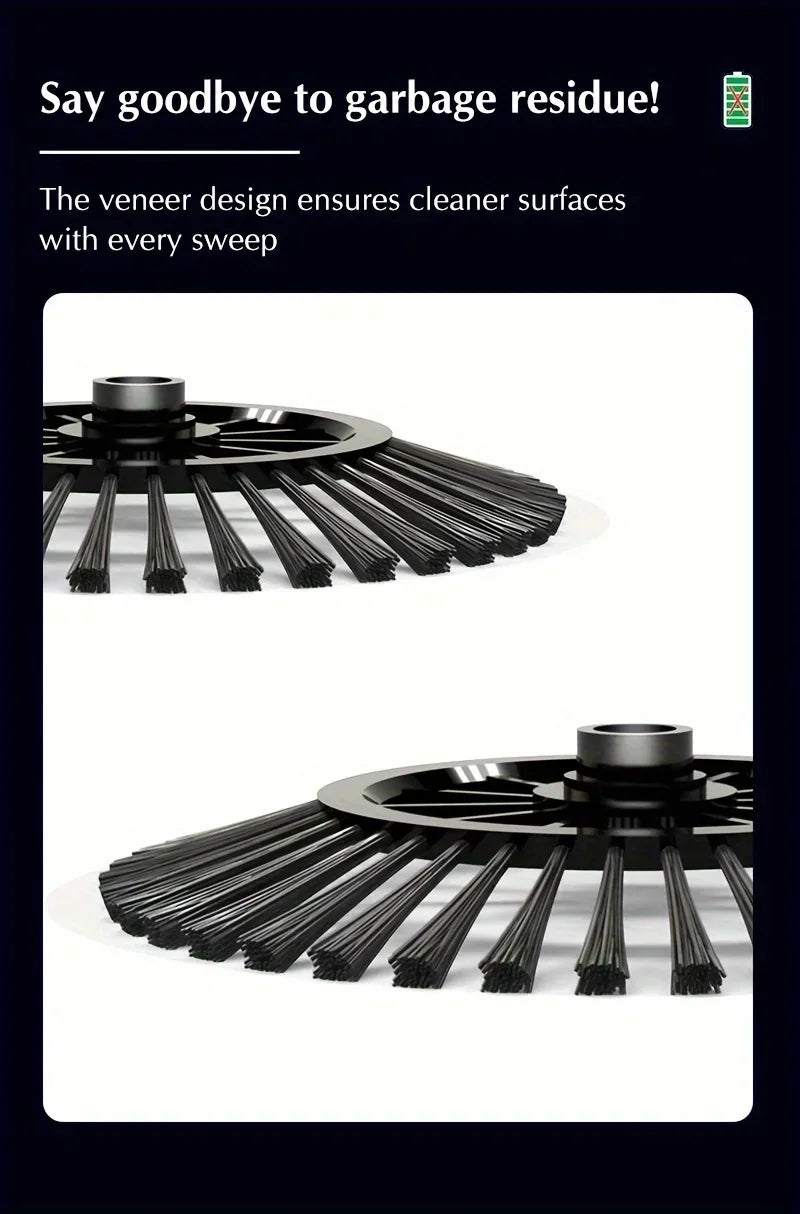 Hand Push Broom - Long Handle Broom With Auto Spiral Clean System For Hard Floors - ZOOMNSTORE