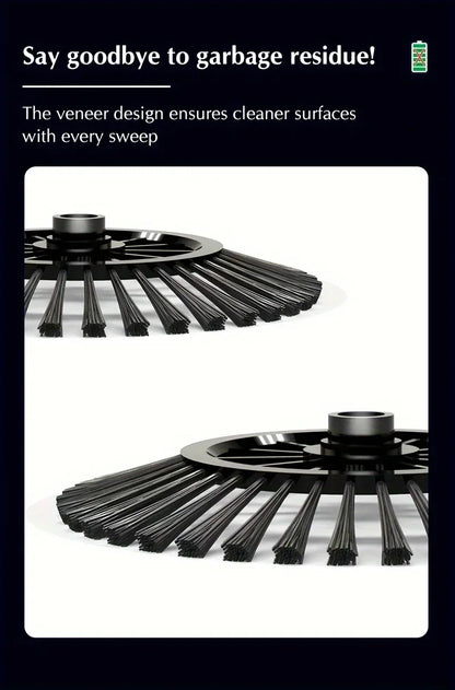 Hand Push Broom - Long Handle Broom With Auto Spiral Clean System For Hard Floors - ZOOMNSTORE