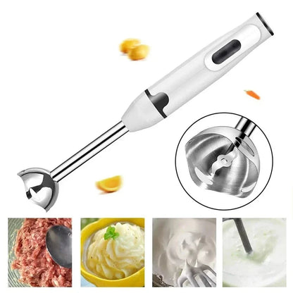 Hand Stick Blender – Immersion Electric Food Mixer With Stainless Steel Blade - ZOOMNSTORE