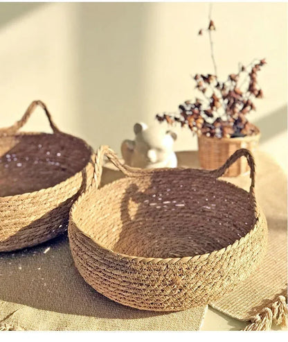 Hand-Woven Cat Nest – Four Seasons Rattan Cat Bed With Removable Cotton Cushion - ZOOMNSTORE