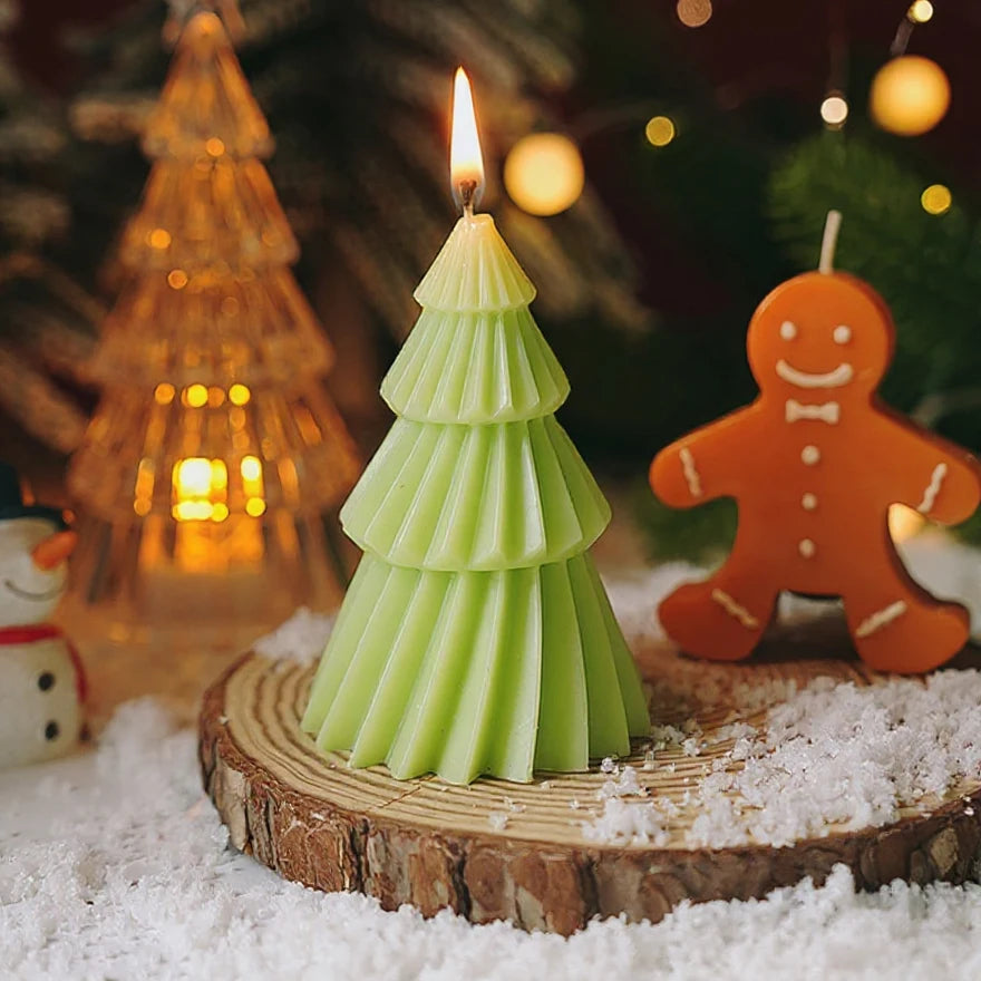 Handcrafted Christmas Tree Scented Candles - Festive Holiday Decor  Perfect Gift for Xmas Lovers - ZOOMNSTORE