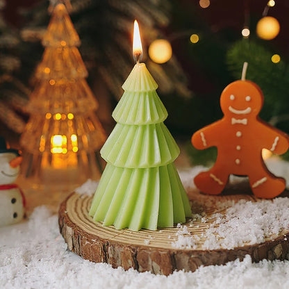 Handcrafted Christmas Tree Scented Candles - Festive Holiday Decor  Perfect Gift for Xmas Lovers - ZOOMNSTORE