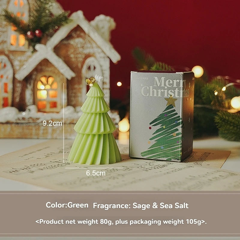 Handcrafted Christmas Tree Scented Candles - Festive Holiday Decor  Perfect Gift for Xmas Lovers - ZOOMNSTORE