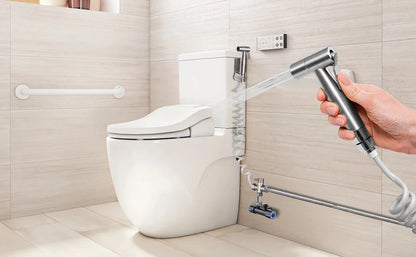 Handheld Bidet Sprayer - Stainless Steel Toilet Sprayer Kit with 3 Way Valve | Wall Mounted - ZOOMNSTORE
