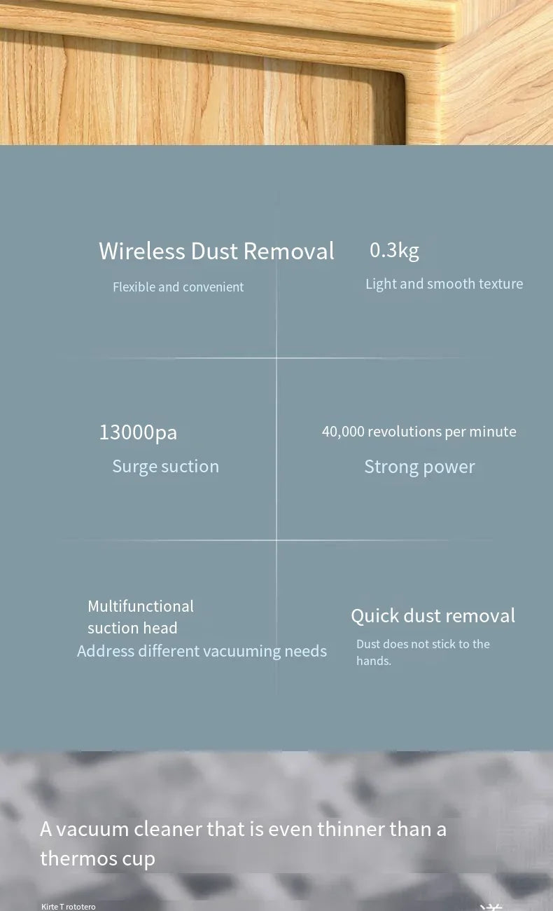 Handheld Car Vacuum - Powerful Suction Mini Car Vacuum Cleaner | Rechargeable Cordless - ZOOMNSTORE