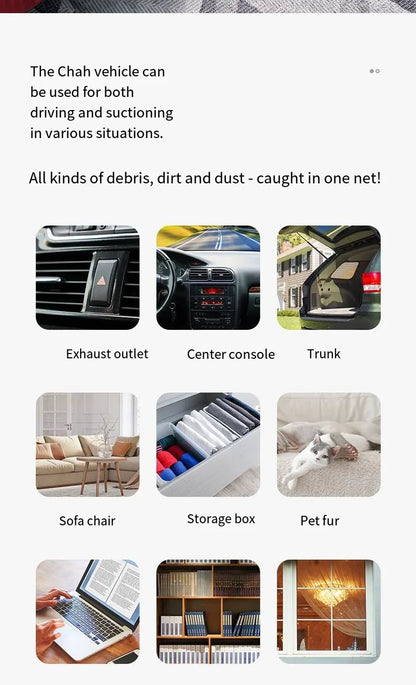 Handheld Car Vacuum - Powerful Suction Mini Car Vacuum Cleaner | Rechargeable Cordless - ZOOMNSTORE