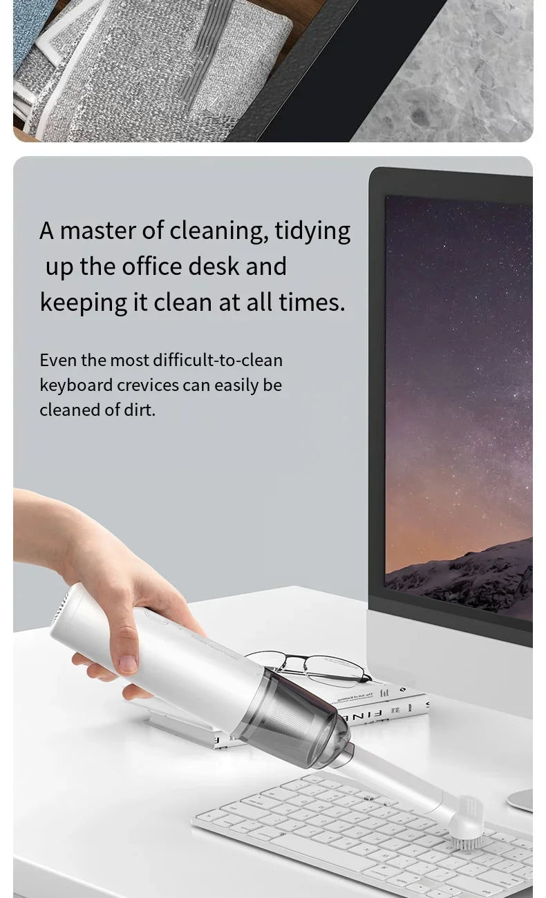 Handheld Car Vacuum - Powerful Suction Mini Car Vacuum Cleaner | Rechargeable Cordless - ZOOMNSTORE