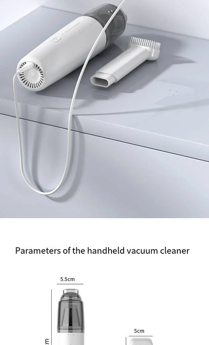 Handheld Car Vacuum - Powerful Suction Mini Car Vacuum Cleaner | Rechargeable Cordless - ZOOMNSTORE